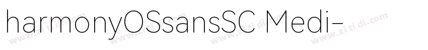 harmonyOSsansSC Medi字体转换